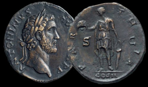 Antonin le Pieux – sesterce – RIC 586 – “PARTHIA”.