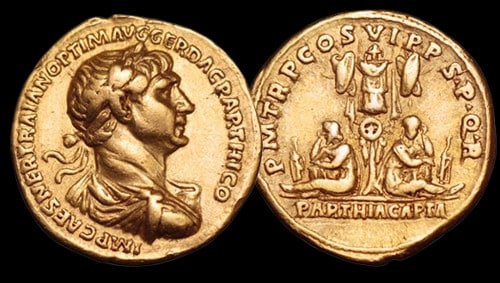 Trajan – aureus – “PARTHIA CAPTA”