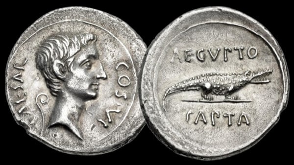 Octave – denier – RIC 275a – “AEGYPTO CAPTA”.