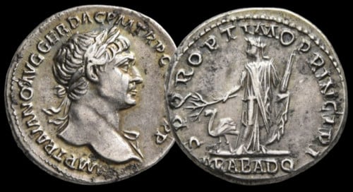 Trajan – denier – RIC 245 – “ARAB ADQ”