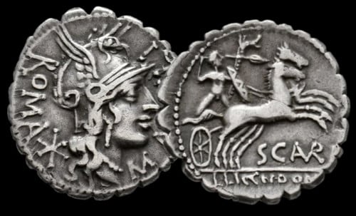 denier romain scaurus