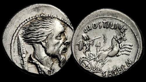 denier république romaine Hostilius