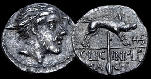 sesterce argent macer