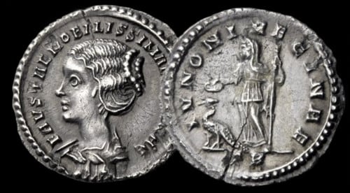 Demi-argenteus de Fausta FAVSTAE