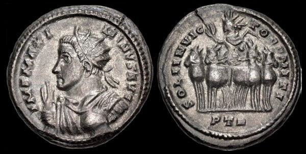 Pseudo-argenteus de Maximin II en buste consulaire