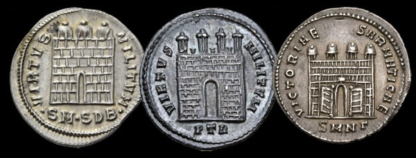 Revers d'argentei aux portes de camp