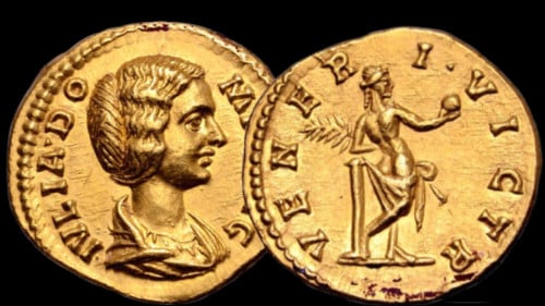 Julia Domna, aureus Venus Victrix, Calicó 2641a